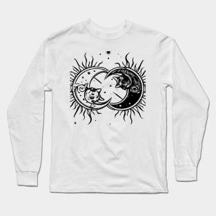 Between Sun and Moon is Cats Long Sleeve T-Shirt